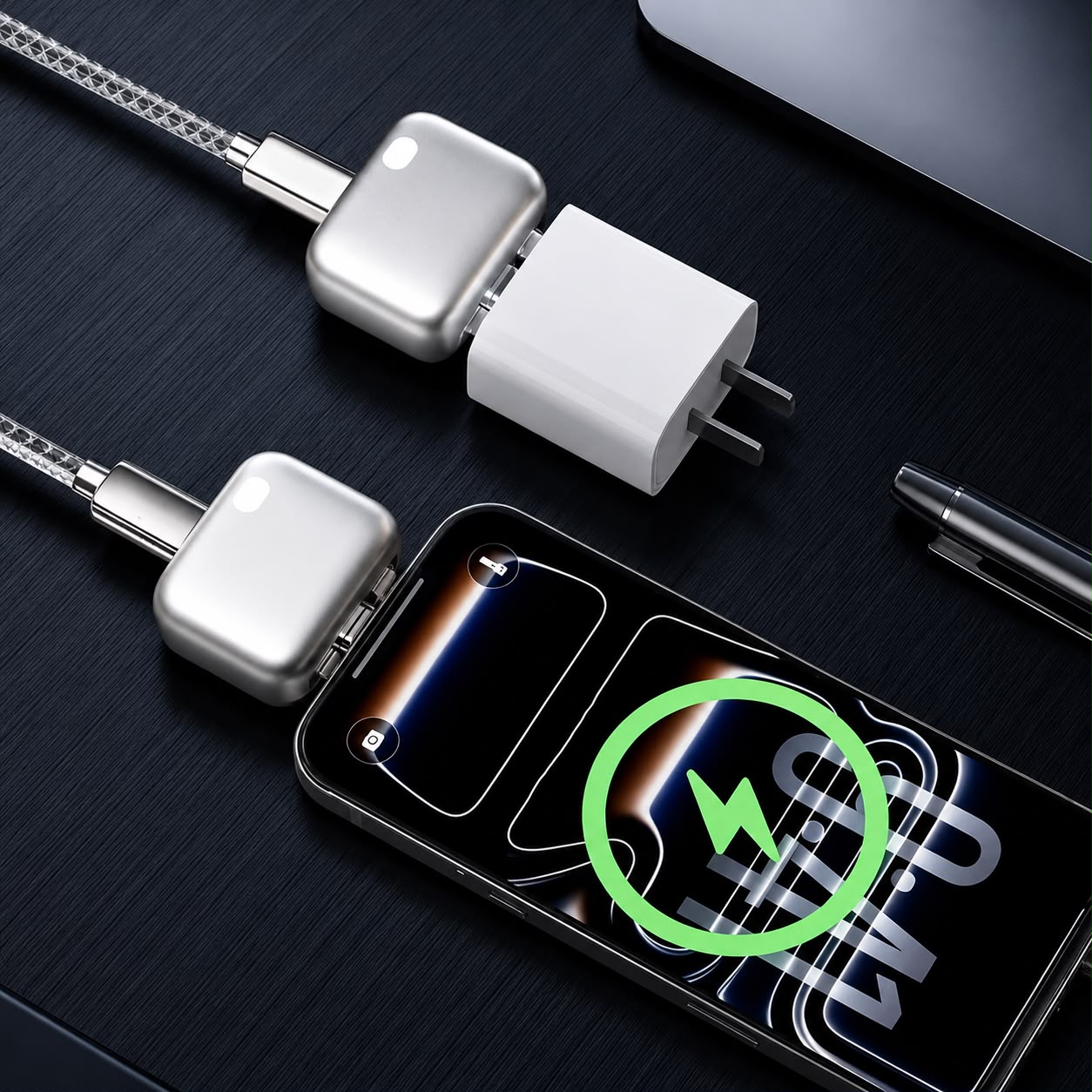 Type-C Auto Disconnect Charger Adapter